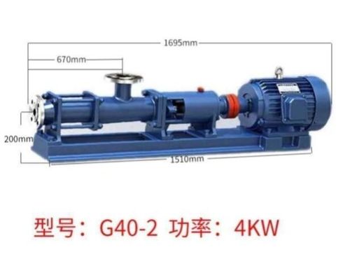 Cantieristica navale 5.5kw dell'alimento della pompa di vite di acciaio inossidabile G40-2 singola